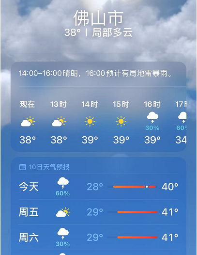 各里村委会天气预报更新通知